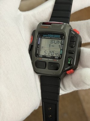 Rare Vintage Casio Super Cyber Cross JG-200 Men's Digital Game