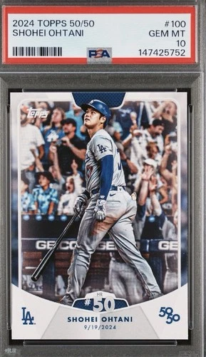Shohei Ohtani 2024 Topps 50/50 HR #50 PSA 10