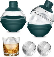 Large Ice Ball Mould Silicone Ice Cube Maker Sphere Tray Whiskey Cocktail