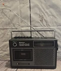 WORKS - Sanyo STR-100 Radio Cassette Player Boombox Recorder - TESTED