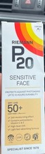 New - RIEMANN P20 SPF 50 SENSITIVE FACE 50G CREAM BRAND NEW BOXED 