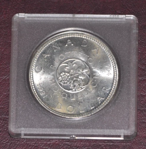 Canada 1964 BU silver dollar, Charlottetown Conference commemorative