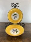 Stangl Pottery Blueberry 5 1/2” Berry Bowls Set of 2, Shallow, Art Pottery!!
