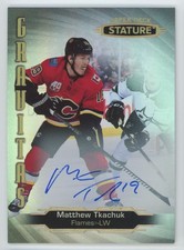 2020-21 Upper Deck Stature Gravitas Autographs Matthew Tkachuk Calgary Flames