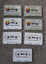 1970s Lot of 7 Apple II Cassettes Game Startrek Starwars Telepong Breakout T