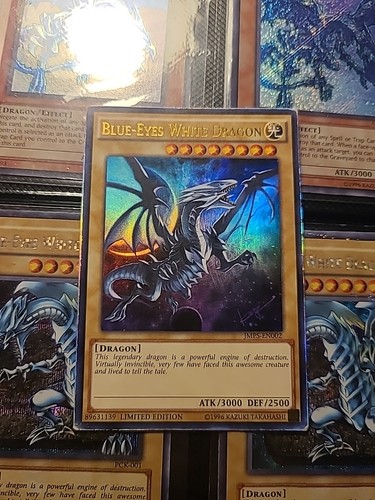 Blue-Eyes White Dragon JMPS-EN002 — YuGiOh Shonen Jump Magazine Promo Yu-Gi-Oh! card