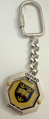 Vintage Oxford University Spinner Key Chain