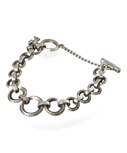 Chrome Hearts O-Ring Bracelet Baby Foot Cross Silver SV925 - Picture 1 of 4