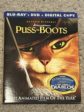 Puss in Boots Blu-ray  DVD  Digital Copy, 2012 Slipcover Combo Set