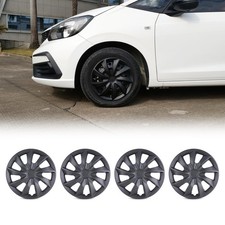 Wheel Rim Covers Hubcaps 13 inch Black Matte ABS Hub Caps