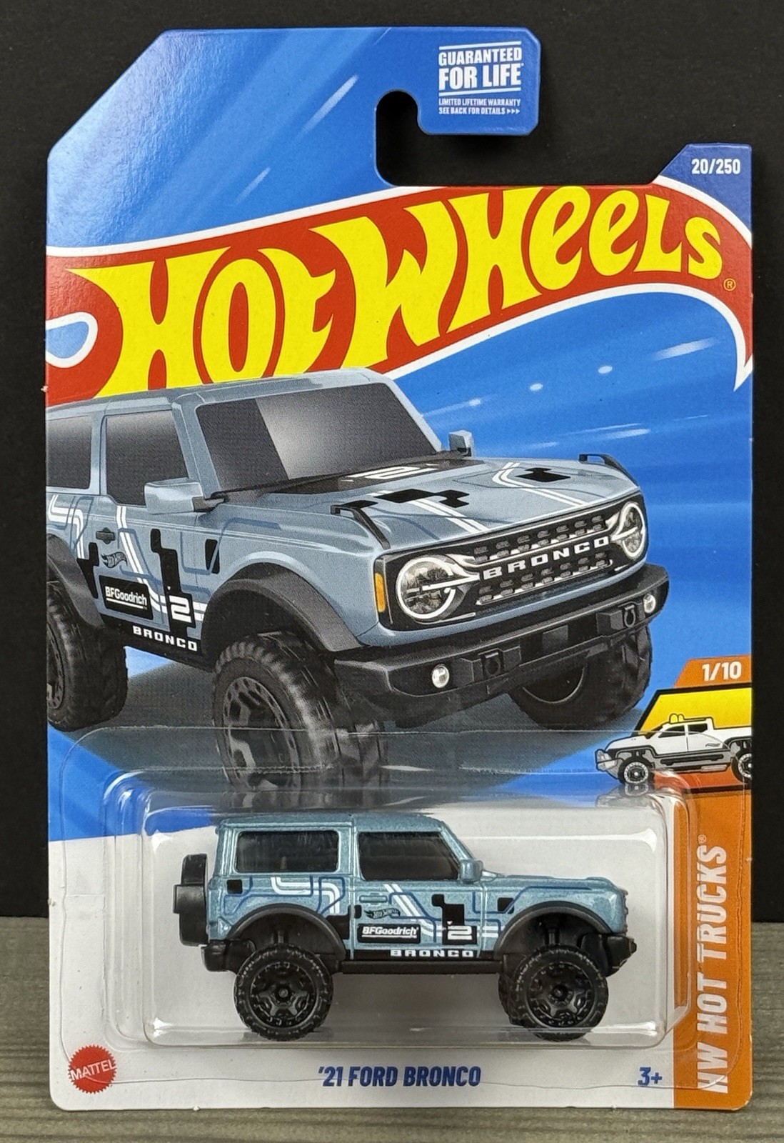 Hot Wheels 21 Ford Bronco 2025 Kroger Exclusive Color Light Metallic Blue