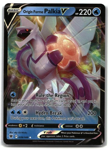 Origin Forme Palkia V Holo Ultra Rare Pokemon SWSH10: Astral Radiance 039/189 NM