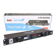 ProX X-PC10ASTRO 10-Way Rear Panel Power Distribution 1U Rack LED Lamp