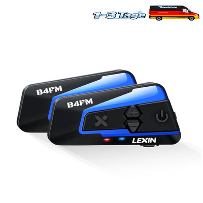 Motorradhelm Intercom LEXIN B4FM 2 Stück Bluetooth Freisprechanlage 200