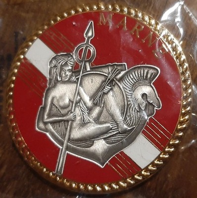 Ecke Jeton BCR MARNE Sammler 45mm NEU beidseitig Marine National ORIGINAL Metall
