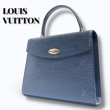Louis Vuitton Epi Marzelle Handbag Leather Black Gold Authentic VIN