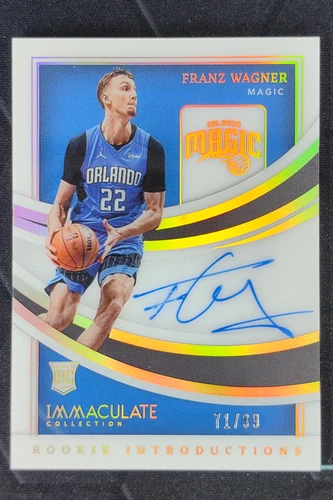 2021-22 Panini Immaculate Collection Franz Wagner RC Introductions Auto /99
