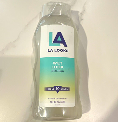 LA Looks Wet Look Alcohol-Free Hair Gel, Clear, Unisex, 20 oz