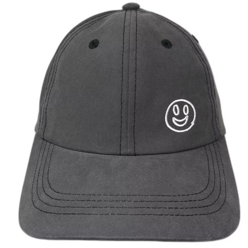 Port Authority Baseball Cap Gray OS Slideback Smiley Face Hampton Lumber Hat