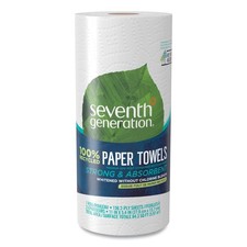 Seventh Generation 13722 100% Recycled Paper Kitchen Towel - WT (1 24 RL/CT) New