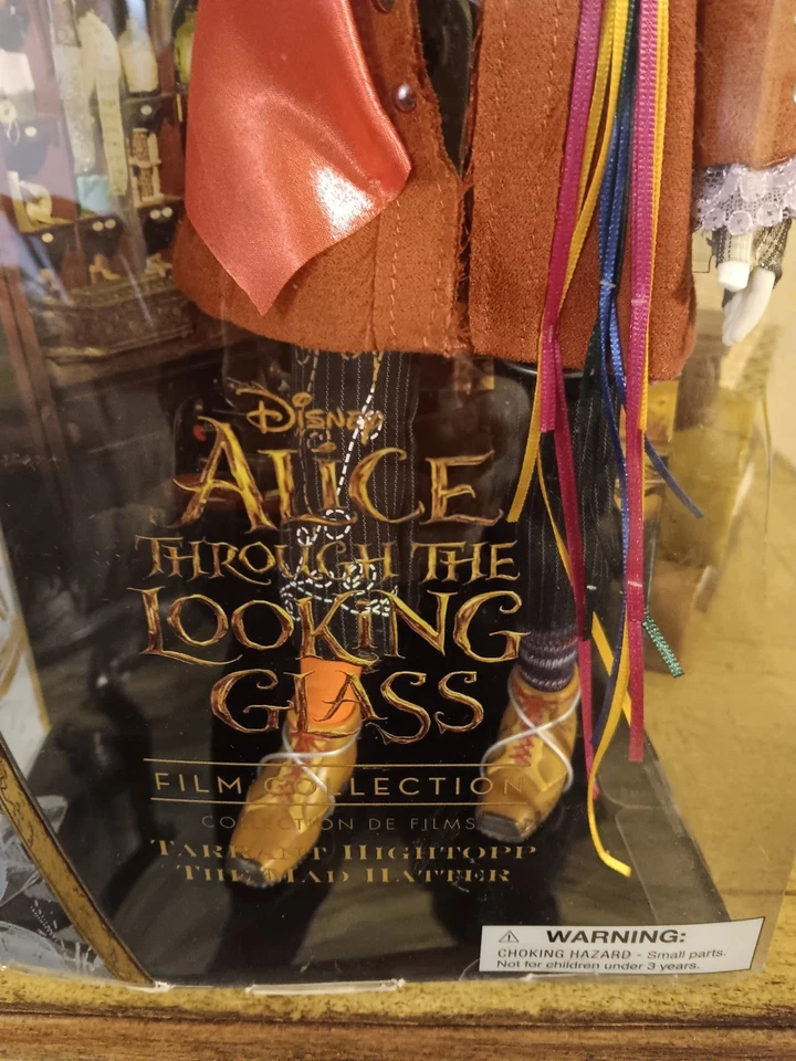 Disney Store Alice Through the Looking Glass Mad Hatter Johnny Depp 13" Doll NIB - Image 3 of 4