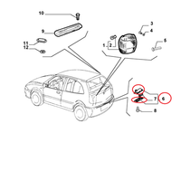 Kennzeichenbeleuchtung Fiat Palio - Siena Original 46415234