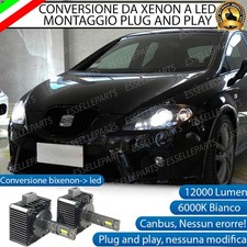 COPPIA LAMPADE D1S LED DA XENON A LED PER SEAT LEON II 6000K BIANCO CANBUS