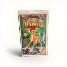 NEW Disney's Bambi VHS 1997 55th Anniversary Masterpiece Limited Edition SEALED