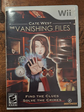 Nintendo Wii Cate West: The Vanishing Files 2009 Puzzle Game