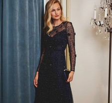 Beaded Mesh Cocktail Dress Adrianna Papell AP1E212297