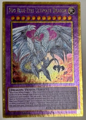Neo Blue-Eyes Ultimate Dragon MVP1-ENG01 1st Edition Gold Secret Rare Yu-Gi-Oh!