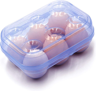 6 Grid Egg Storage Box Refrigerator Crisper Egg Protection Box Portable Egg Carr