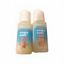 2pc Bliss Snowberry  Soapy Suds Body Wash + Bubbling Bath - 1 oz.ea. New
