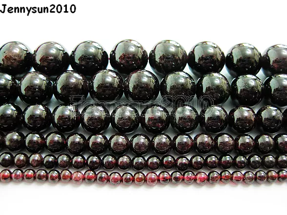 Natural 8mm Garnet Gemstone Beads Round Loose Gemstone Beads for Jewelry  Making Strand 15 Inch