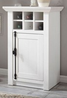 Kommode Anrichte Sideboard Schrank Weinregal Weiß Matt Pinie 63 X 100 Cm Hooge