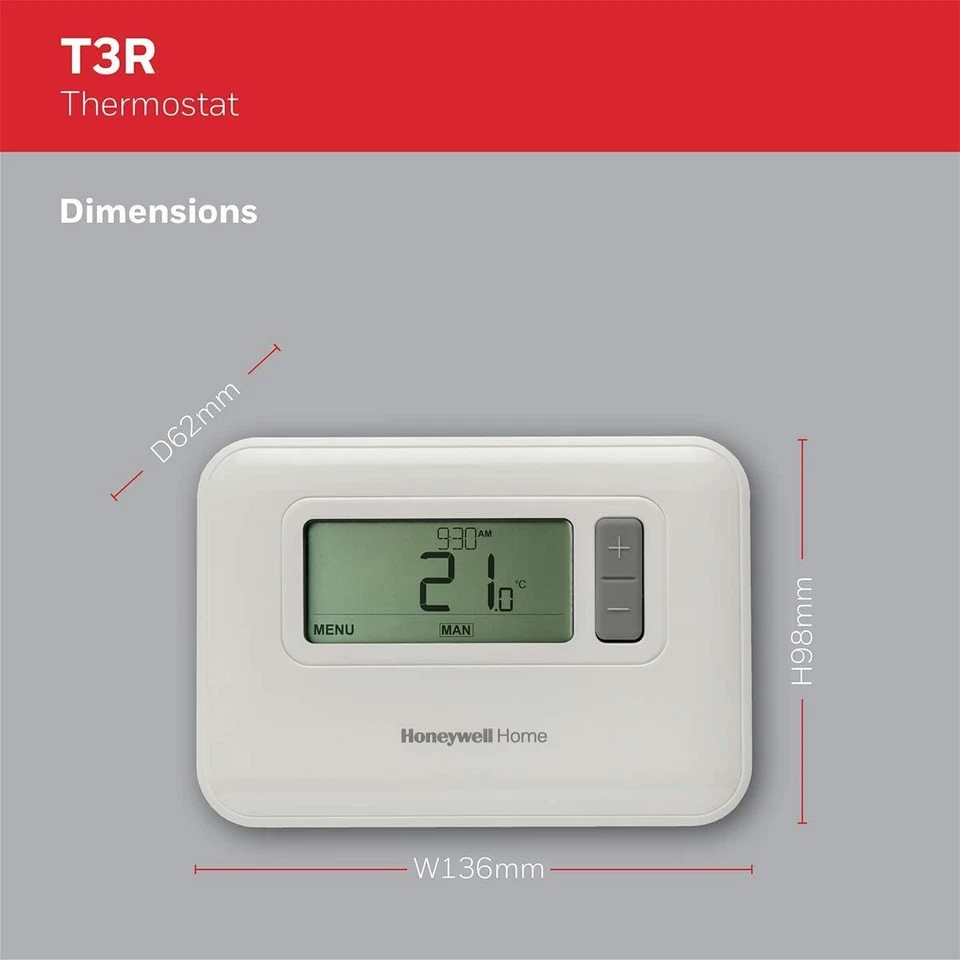 Honeywell Thermostat Programmierbar T3R - Bild 4 von 4