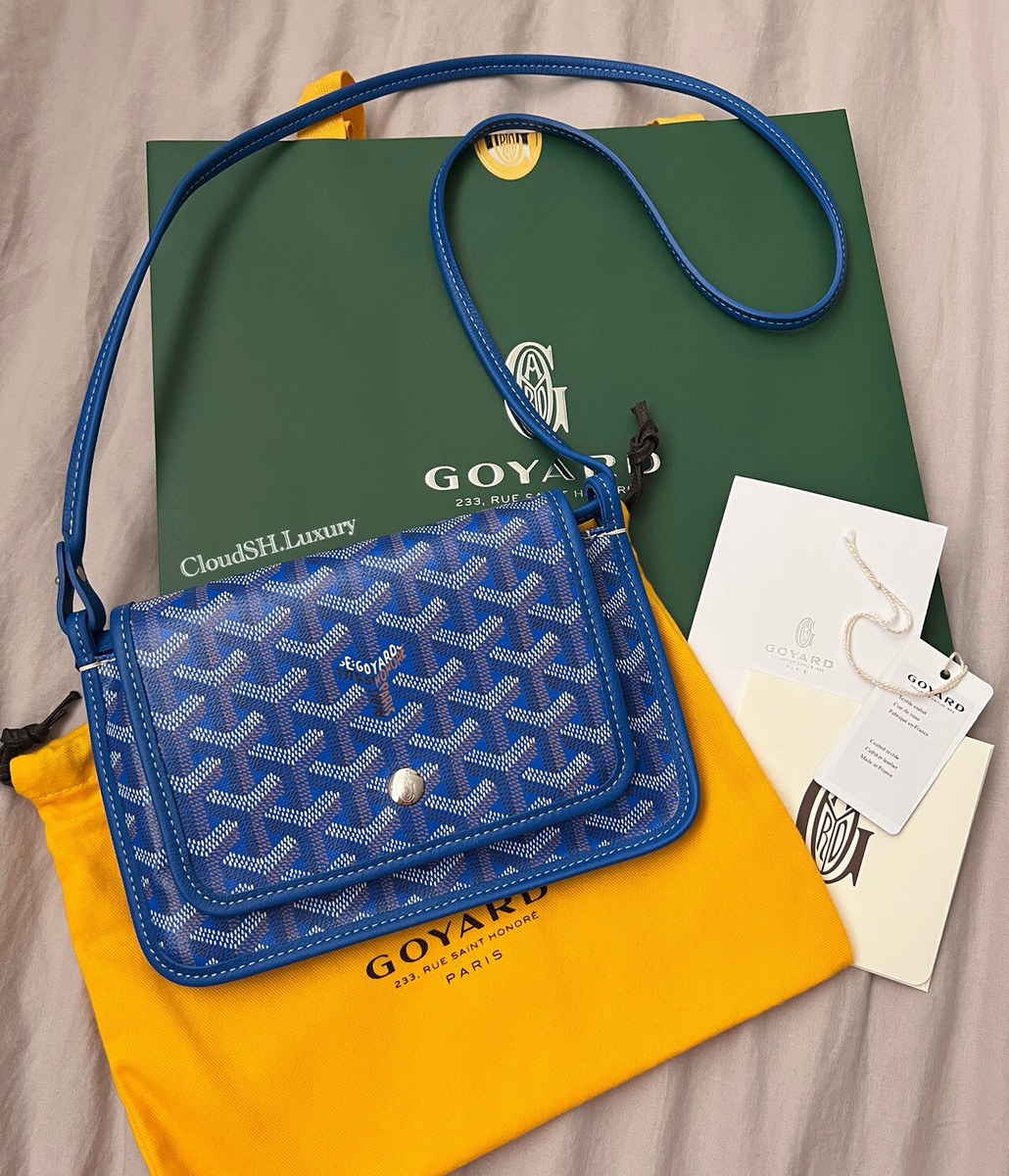 Auth Goyard Sky Blue Plumet Bag ~ Used once | eBay