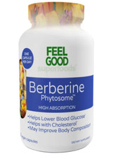 Feel Good Superfoods Berberine Phytosome High Absorption, 120 Vegan Capsules