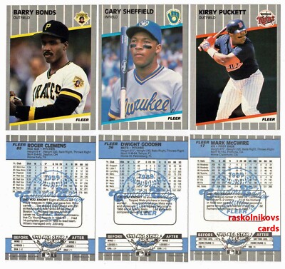 1989 Fleer GLOSSY #1-250 Complete Your Set $2 or 2 Card Minimum LIM-ED YOU PICK!