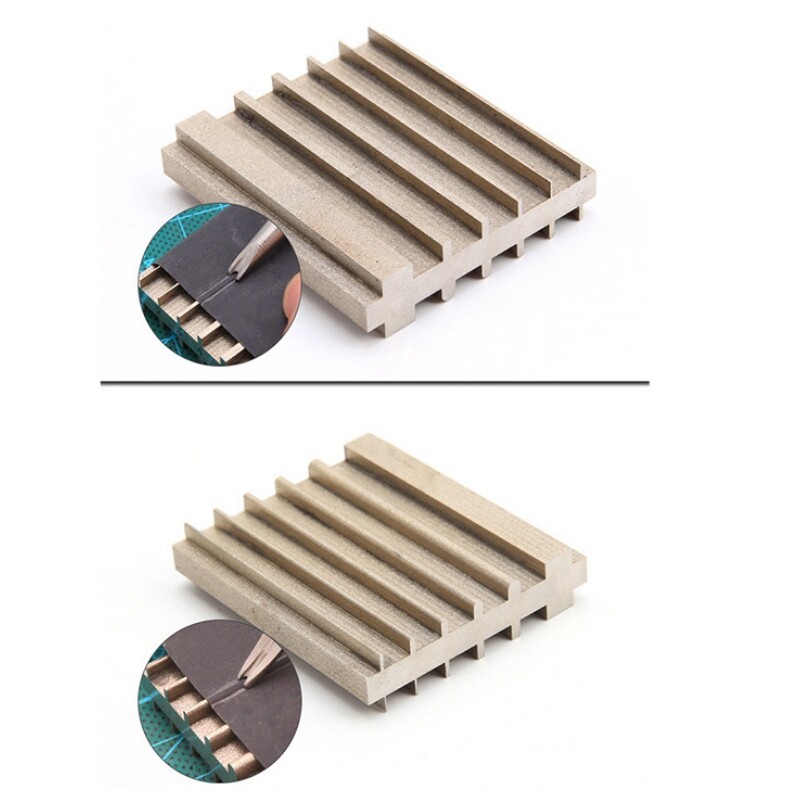 2 Style Leathercraft Leather Tools Grinding Edge Skiving for Bevel