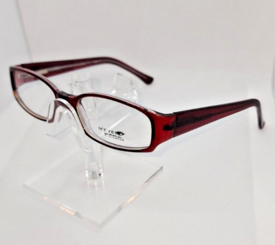 M'EYE GENERATION KARINA WOMEN'S PLASTIC EYEGLASSES 52-18-140 WINE W/ SOFT CASE