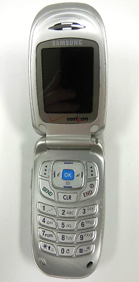 Samsung SCH-A650 - Silver ( Verizon ) Rare Cellular Flip Phone