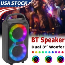 Portable 2500W Bluetooth Speaker Sub Woofer Heavy Bass Stereo Sound System Party