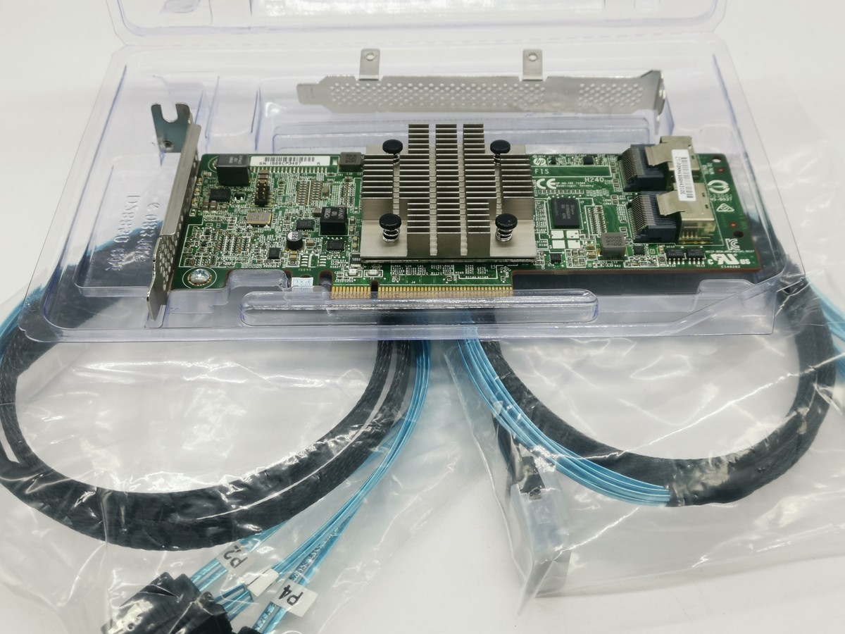 HP H240 Smart HBA 動作品 HP H240 SAS-3 12Gbps HBA Host Bus Adapter P/N: 779134-001 726907