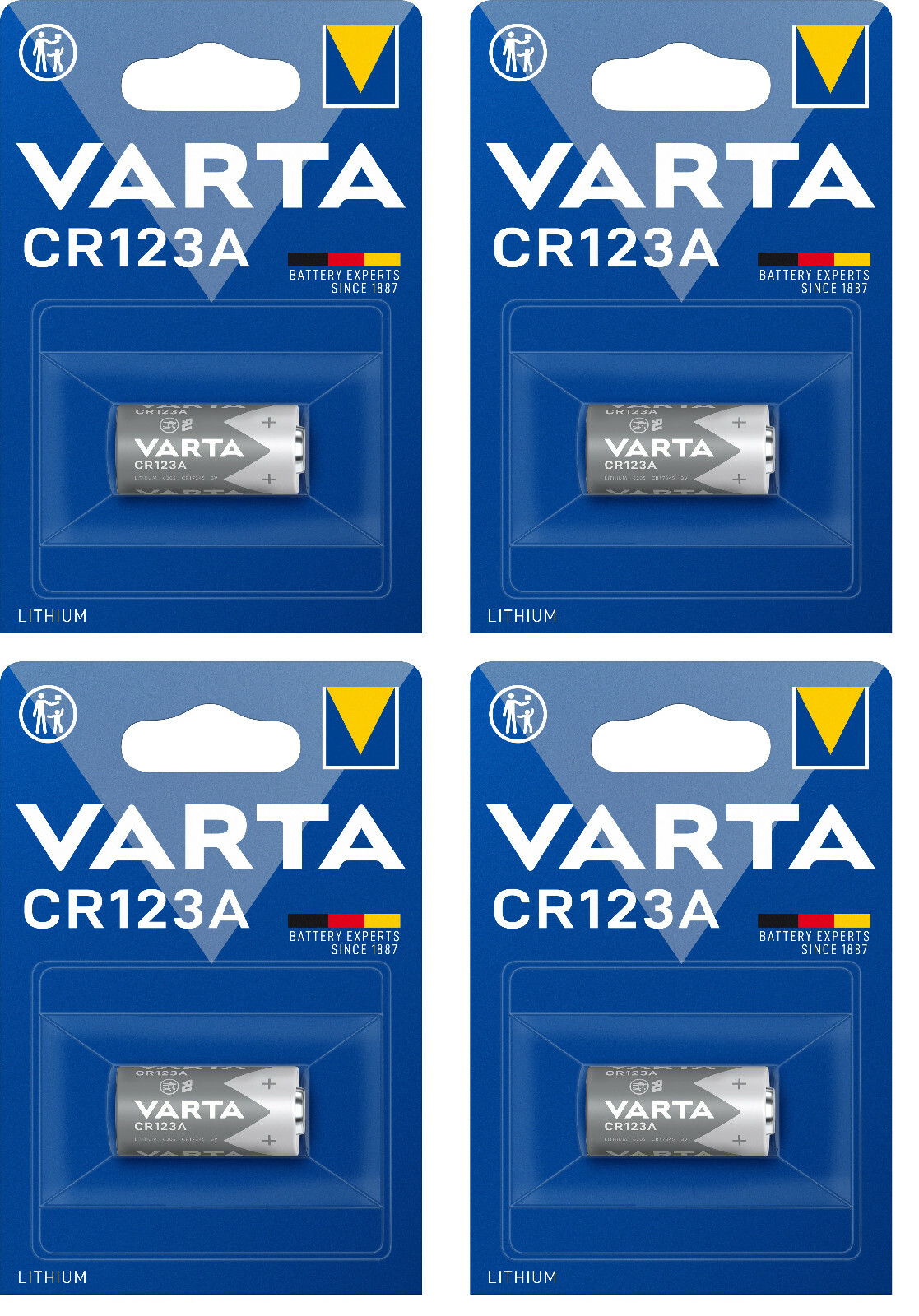 Thumbnail - 4x Varta Cr123a Foto Photo Lithium Batterie Cr 123a 3v Mhd 2030 Neues