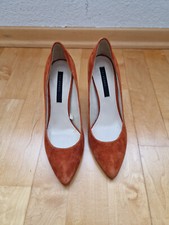 Damen Schuhe Pump High Heels Zara Basic Gr. 38 Orange Zustand GUT
