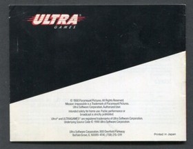 Nintendo Mission Impossible NES Manual Only, 1990 No Game, Instruction Booklet