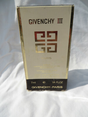 Vintage 90s GIVENCHY III spray refillable PURE PARFUM 7 ml~1/4 oz