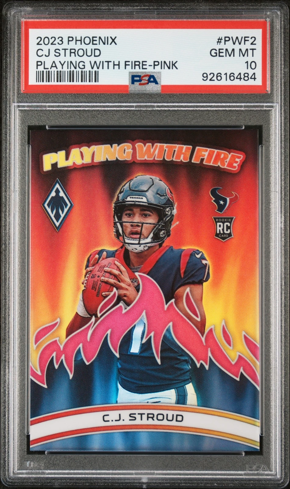 CJ Stroud Panini Phoenix Playing With Fire #PWF2 Pink