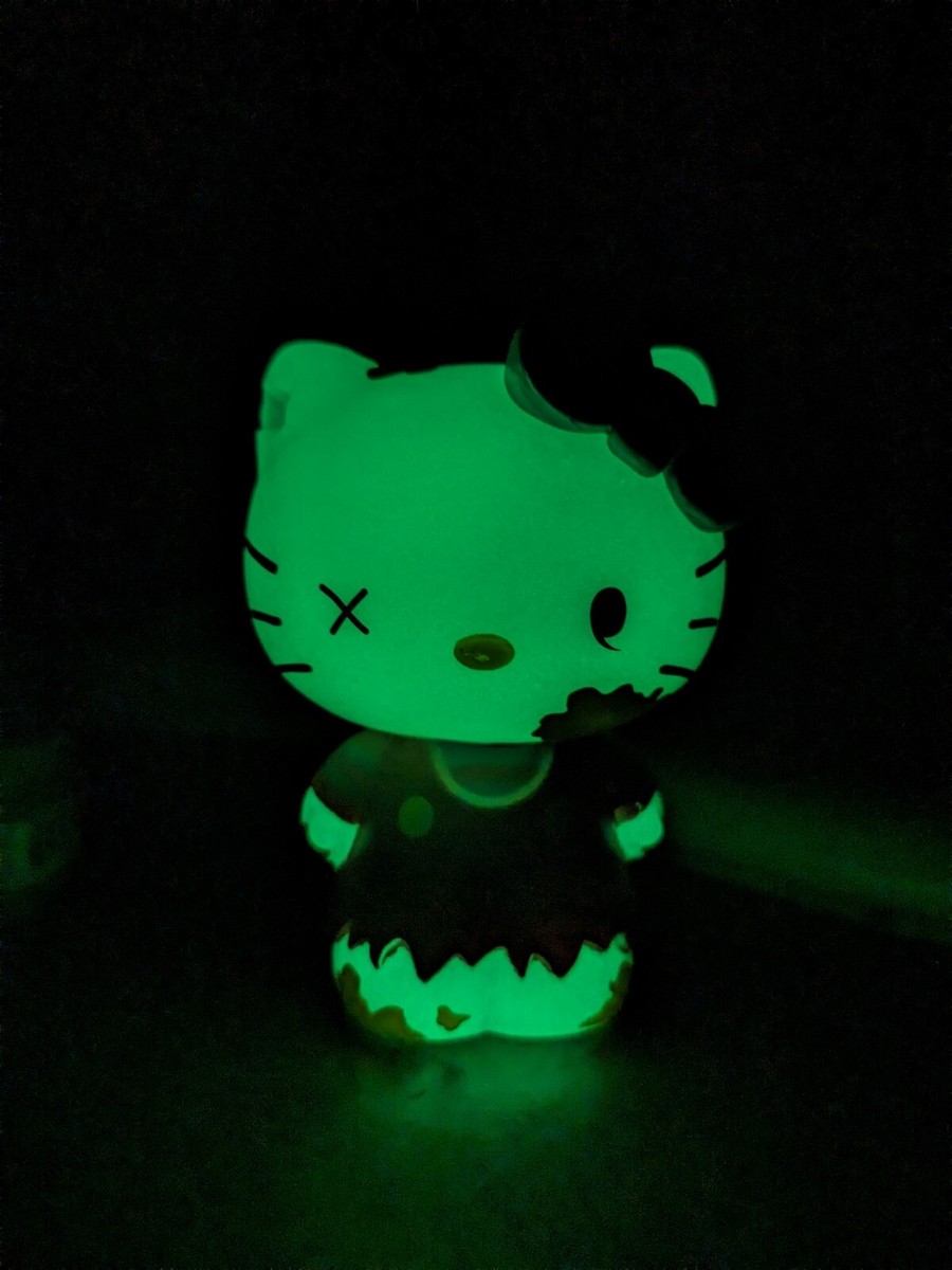 Kidrobot Hello Kitty Zombie Glow GITD Vinyl Figure - Sanrio